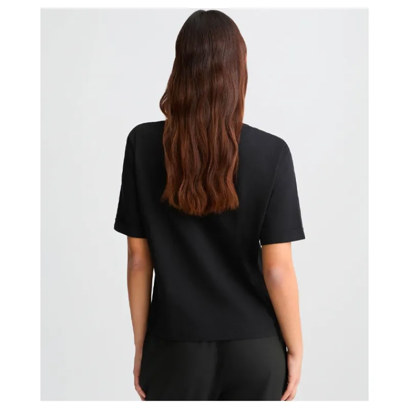 tshirt_con_scollo_a_v_e_s_8.webp T-SHIRT CON SCOLLO A V E STRASS LIU°JO- T-shirt & Top