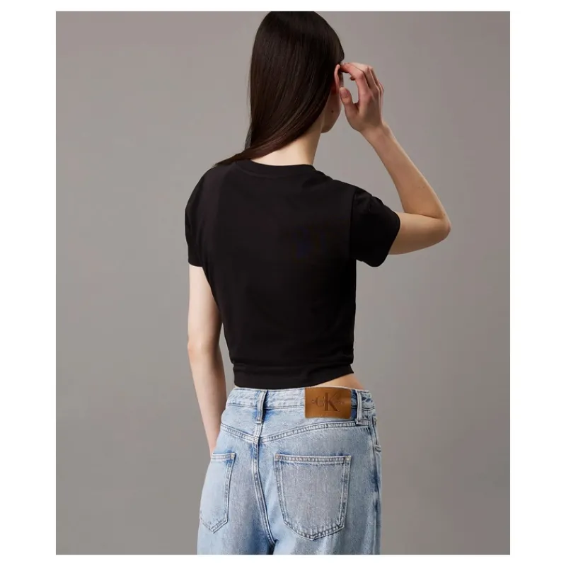 tshirt_con_stemma_corta_s_4.webp T-SHIRT CON STEMMA CORTA SLIM CALVIN KLEIN JEANS- T-shirt & Top