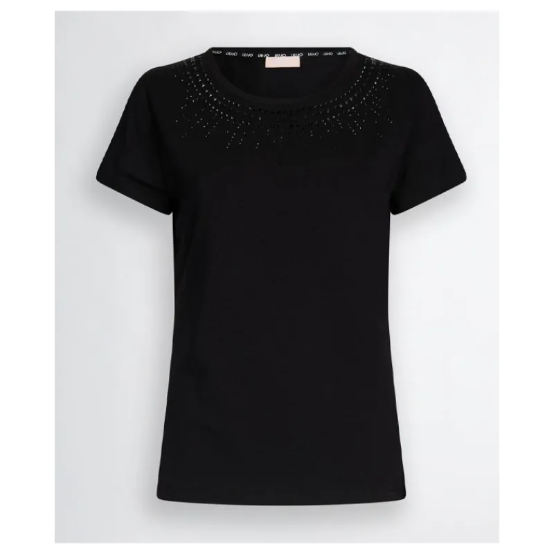 tshirt_con_strass_sul_dav_6.webp T-SHIRT CON STRASS SUL DAVANTI LIU°JO- T-shirt & Top