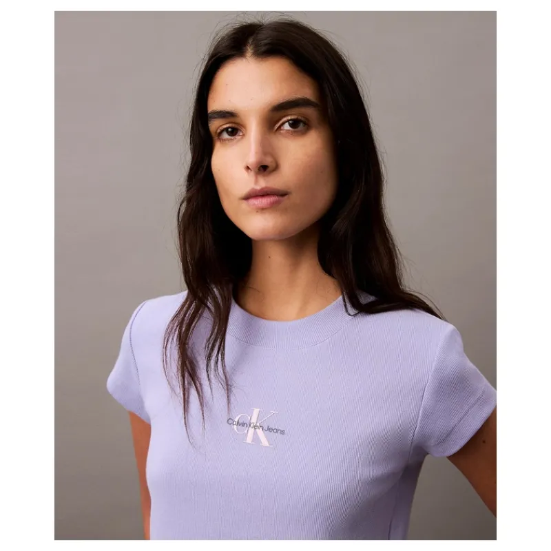 tshirt_corta_slim_con_mon_1.webp T-SHIRT CORTA SLIM CON MONOGRAMMA CALVIN KLEIN JEANS- T-shirt & Top