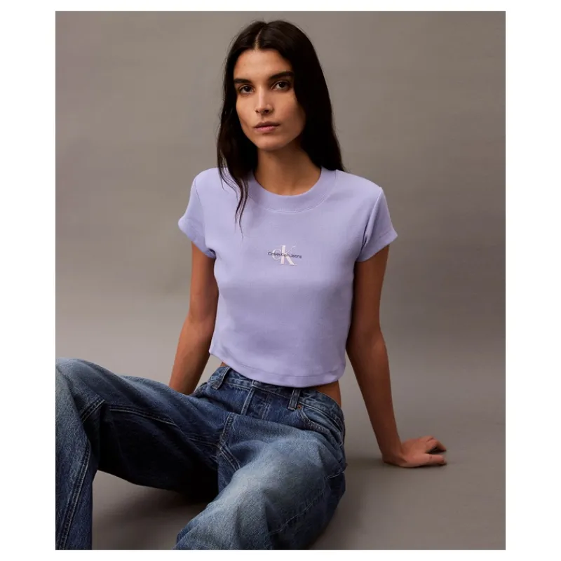 tshirt_corta_slim_con_mon_3.webp T-SHIRT CORTA SLIM CON MONOGRAMMA CALVIN KLEIN JEANS- T-shirt & Top