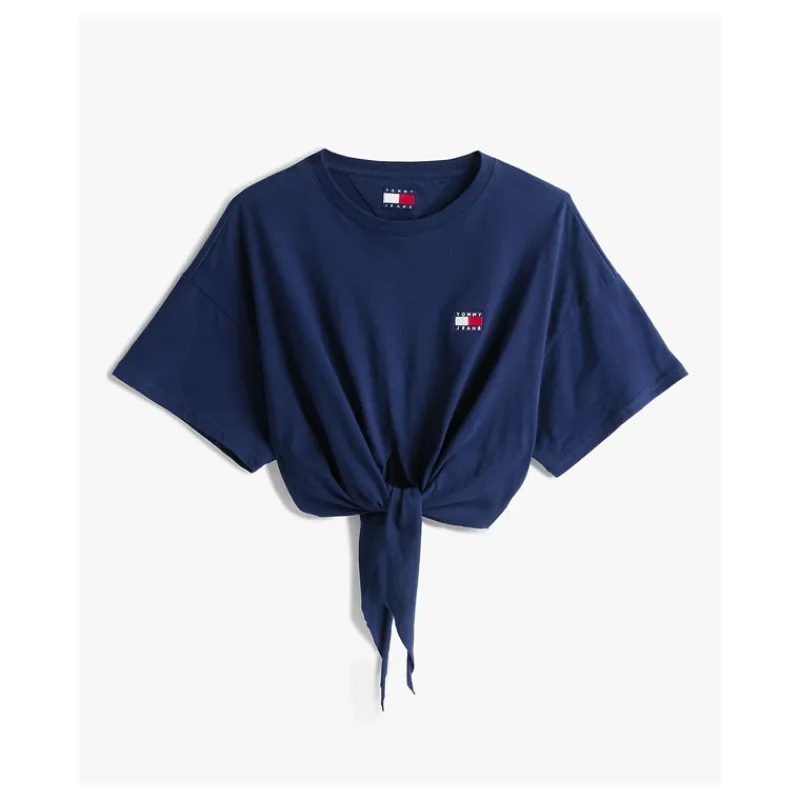 tshirt_crop_con_nodo_e_di_4.webp T-SHIRT CROP CON NODO E DISTINTIVO TOMMY JEANS- T-shirt & Top