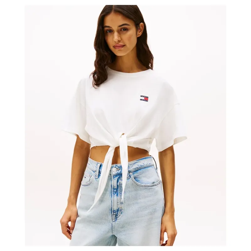 tshirt_crop_con_nodo_e_di_5.webp T-SHIRT CROP CON NODO E DISTINTIVO TOMMY JEANS- T-shirt & Top