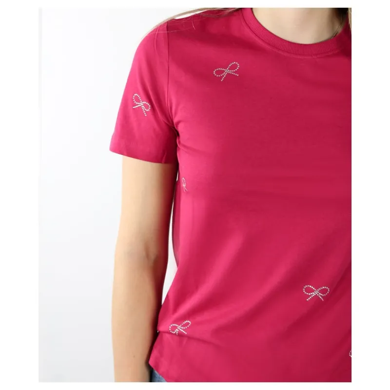 T-SHIRT DISEGNI STRASS ONLY- T-shirt & Top