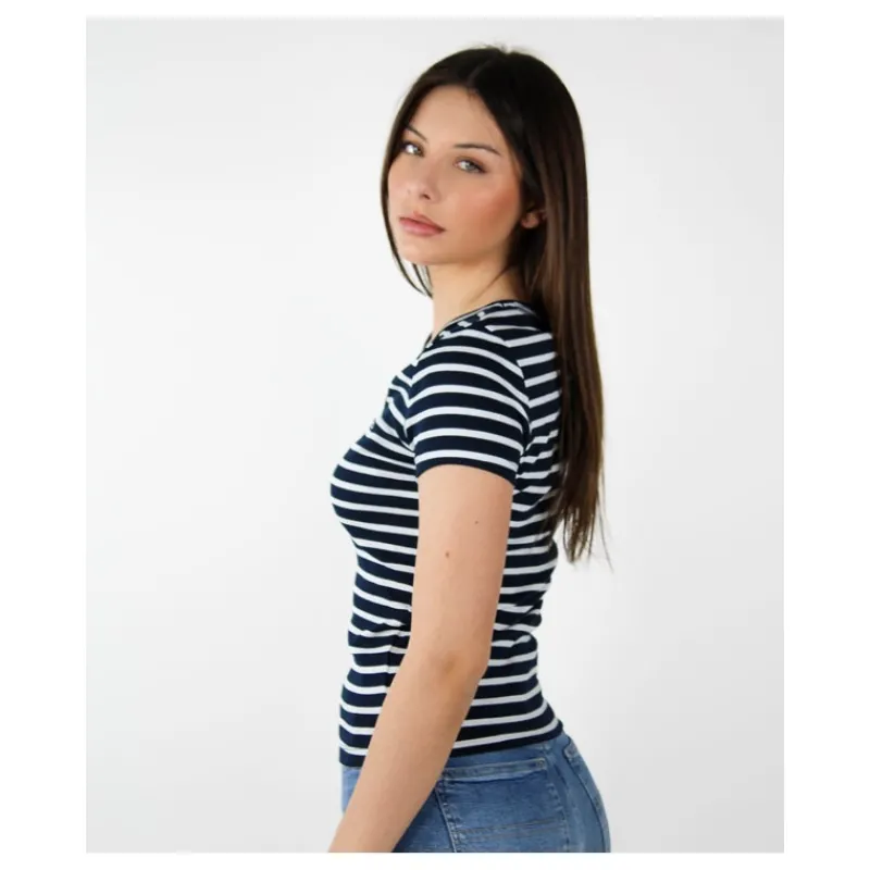 tshirt_essential_slim_fit_2.webp T-SHIRT ESSENTIAL SLIM FIT CON SCOLLO A V TOMMY JEANS- T-shirt & Top