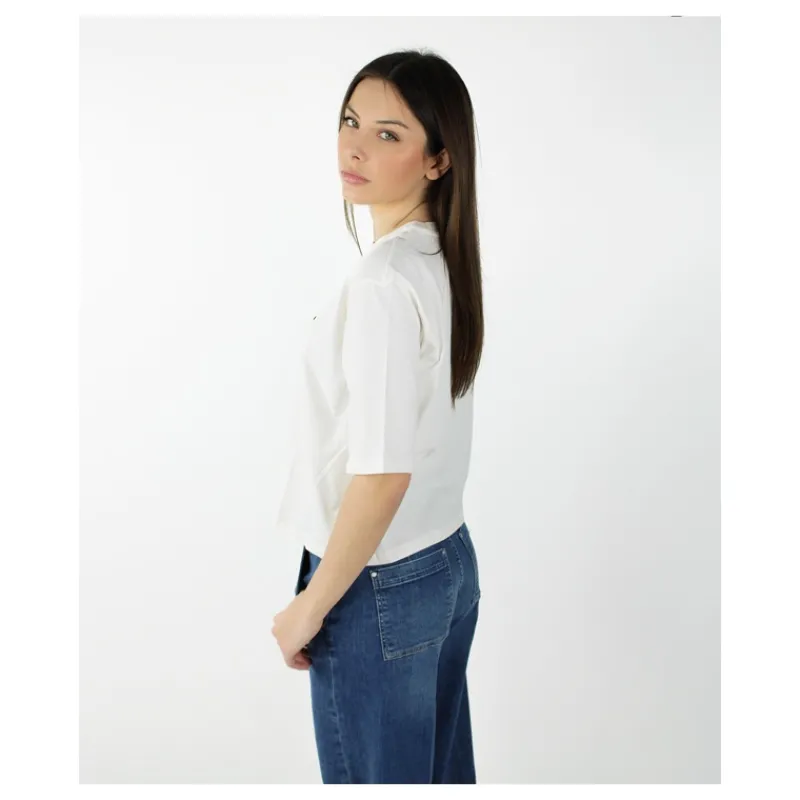 tshirt_logo_frontale_con__2.webp T-SHIRT LOGO FRONTALE CON PAILLETTES GUESS- T-shirt & Top