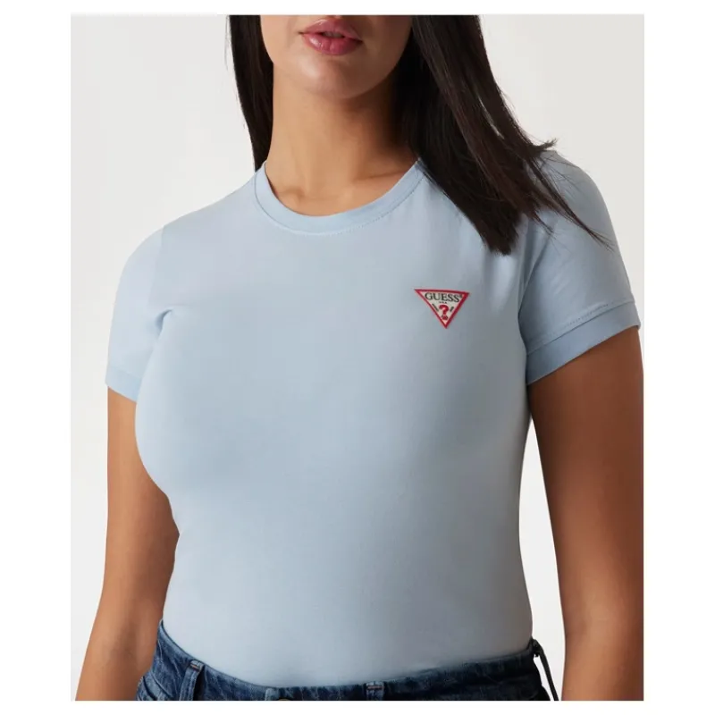tshirt_logo_piccolo_trian_10.webp T-SHIRT LOGO PICCOLO TRIANGOLO GUESS- T-shirt & Top