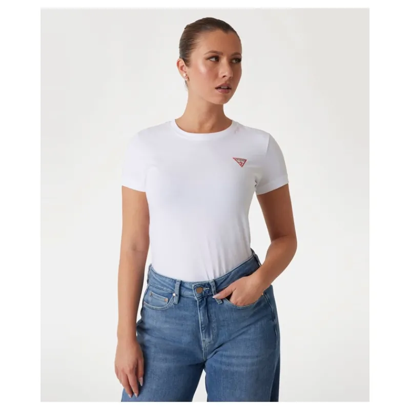 tshirt_logo_piccolo_trian_12.webp T-SHIRT LOGO PICCOLO TRIANGOLO GUESS- T-shirt & Top