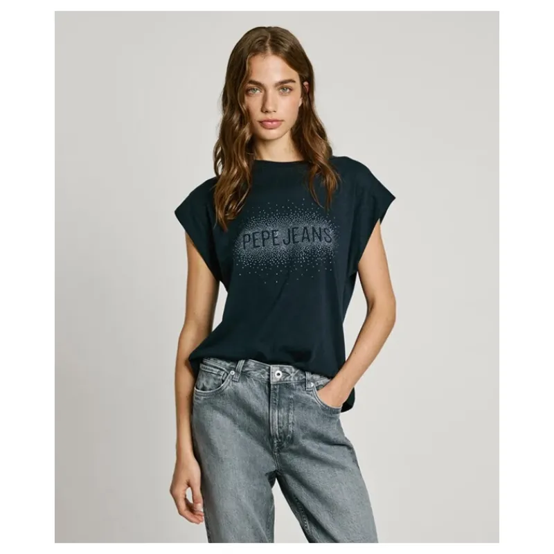 tshirt_logo_strass_boxy_f_5.webp T-SHIRT LOGO STRASS BOXY FIT PEPE JEANS- T-shirt & Top