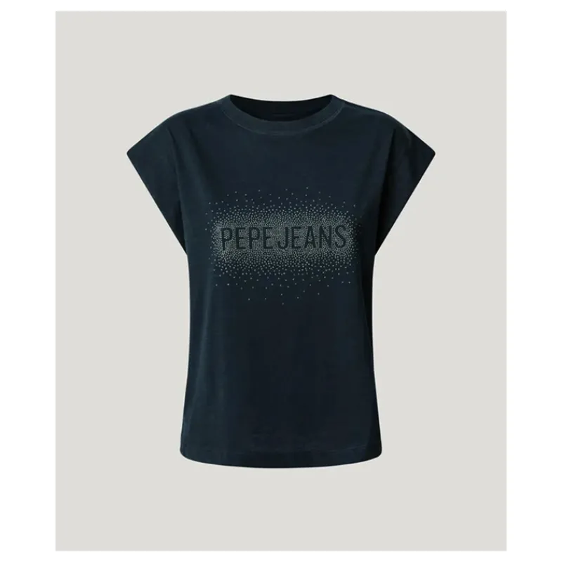 tshirt_logo_strass_boxy_f_8.webp T-SHIRT LOGO STRASS BOXY FIT PEPE JEANS- T-shirt & Top