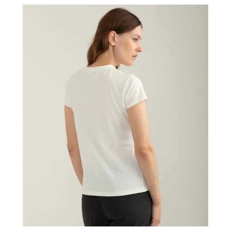 T-SHIRT SCRITTA STRASS FREDMELLO- T-shirt & Top