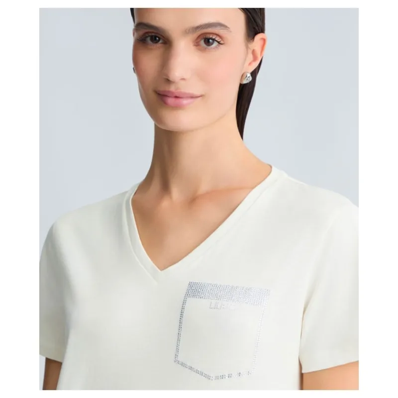tshirt_taschino_con_stras_8.webp T-SHIRT TASCHINO CON STRASS LIU°JO- T-shirt & Top