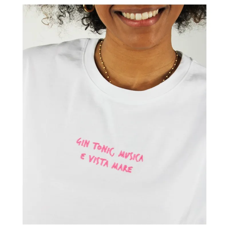 T-SHIRT 'VISTA MARE' SUPERCULTURE- T-shirt & Top